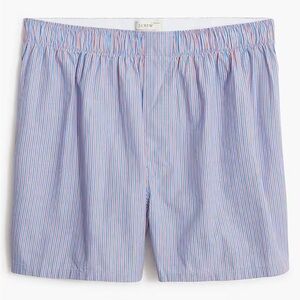 NWOT j crew Woven boxers Sail Blue Signal Red